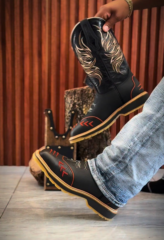 Impact-Resistant Western Work Boots
