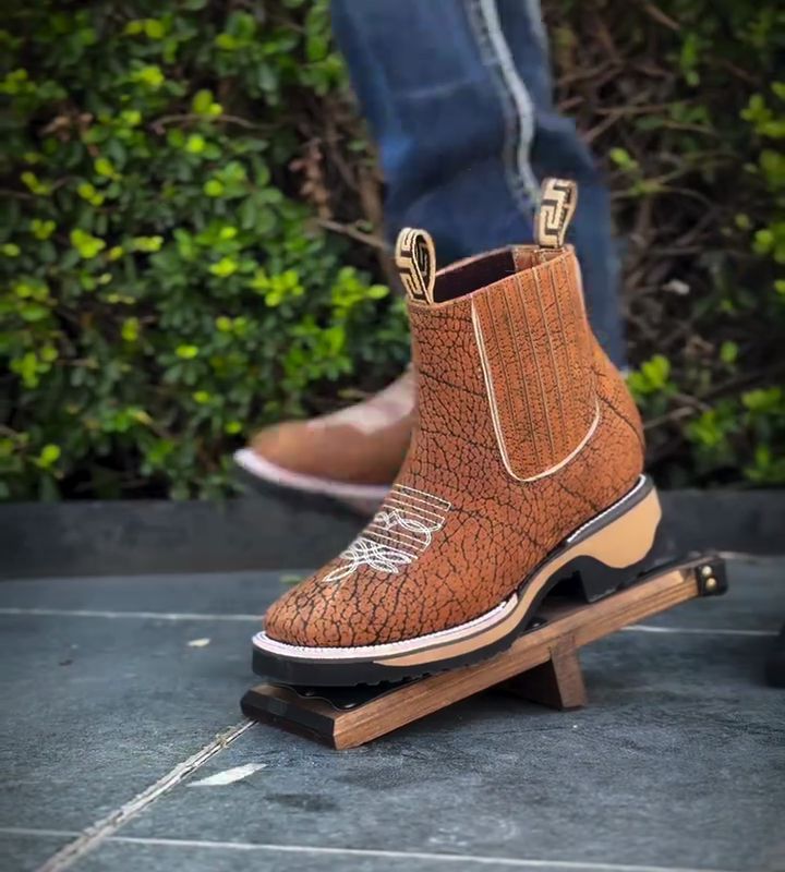 Men's Cracked Leather Square Toe Cowboy Boots(Buy 2 Free Shipping✔️)