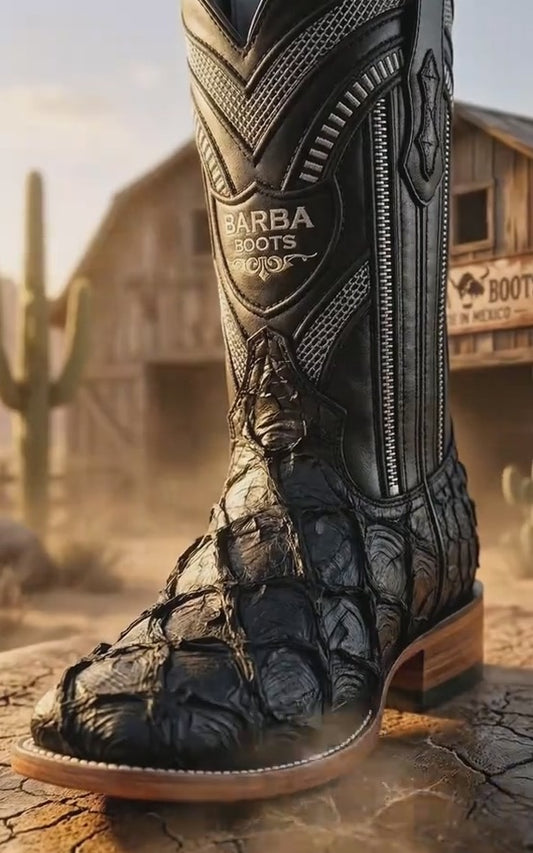 Italian Fish-Skin Cowboy Boots