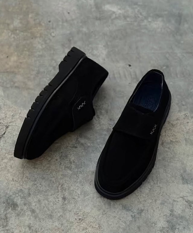 Black Suede Loafers
