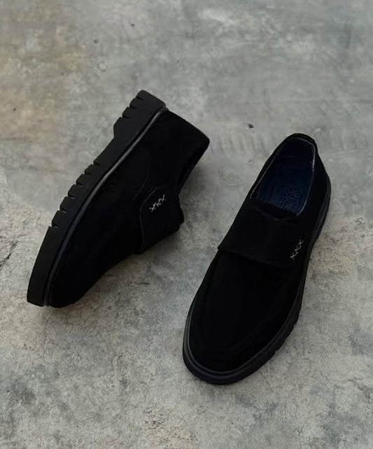 Black Suede Loafers