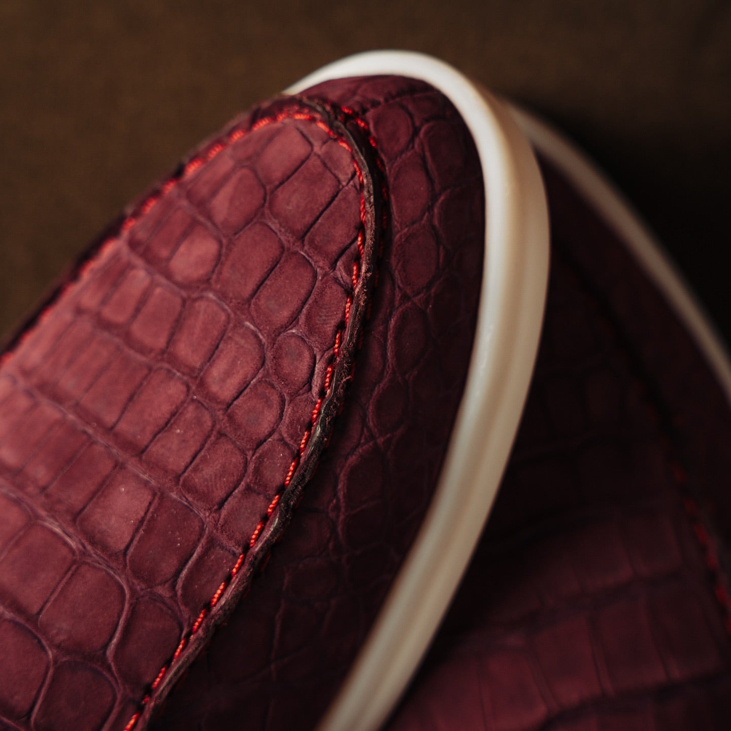 Italian Crocodile Skin Mules