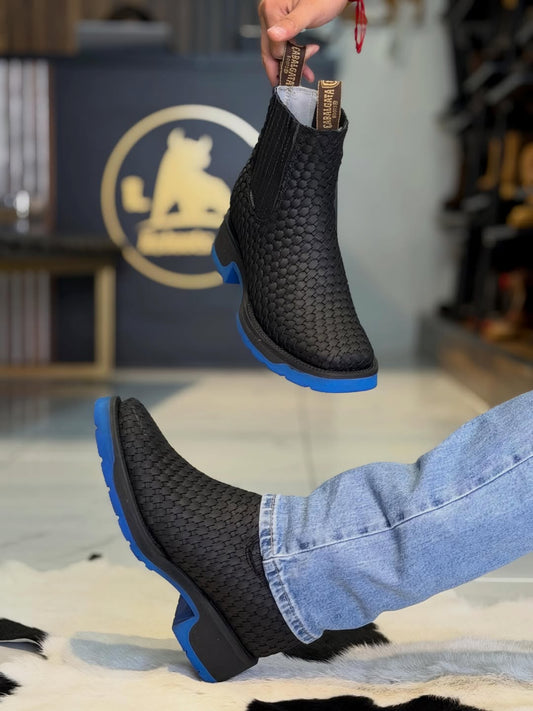Zeus Woven Ankle Boots
