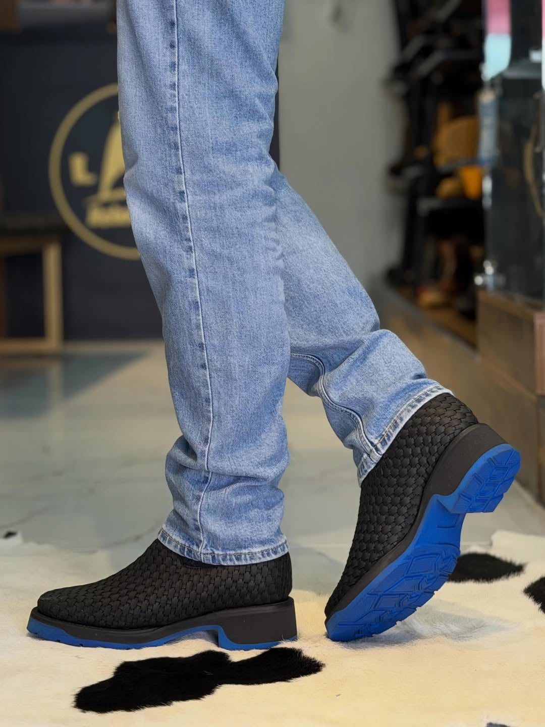 Zeus Woven Ankle Boots