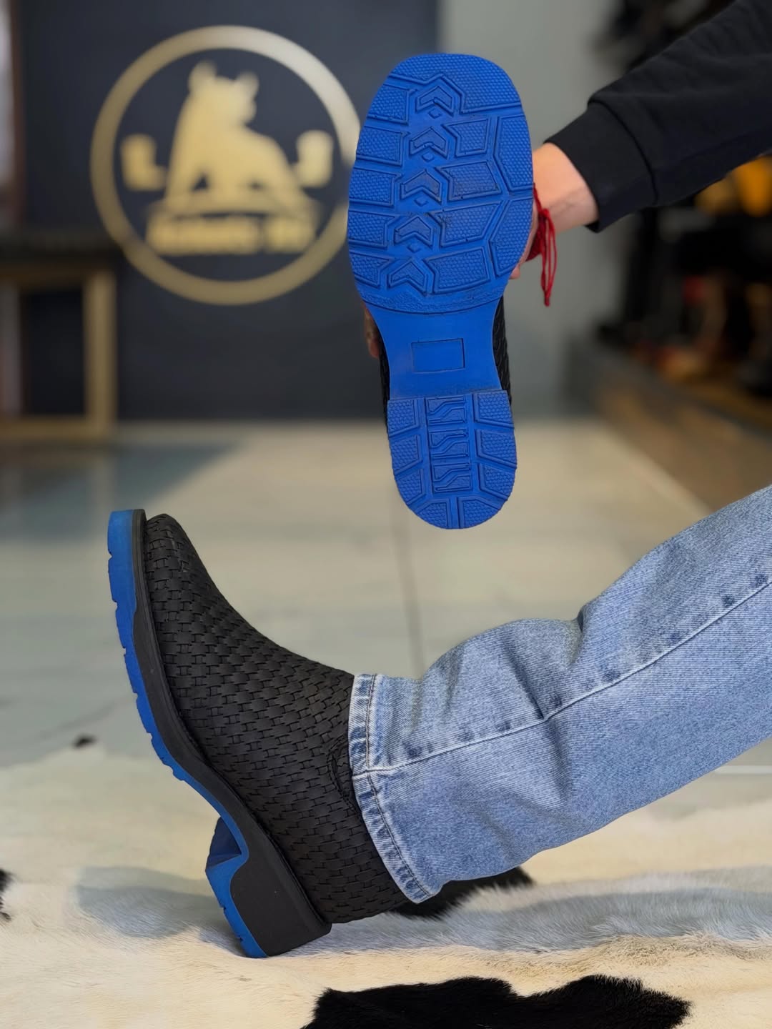 Zeus Woven Ankle Boots