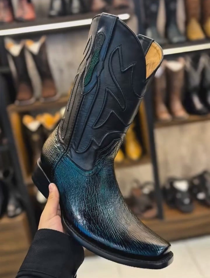 Handmade Shark-Skin Boots