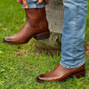 Italian Vintage Cowhide Cowboy Boots