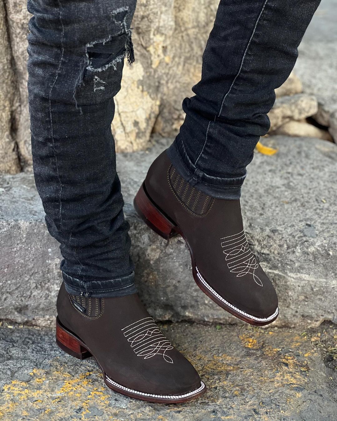 Classic Handmade Embroidered Boots