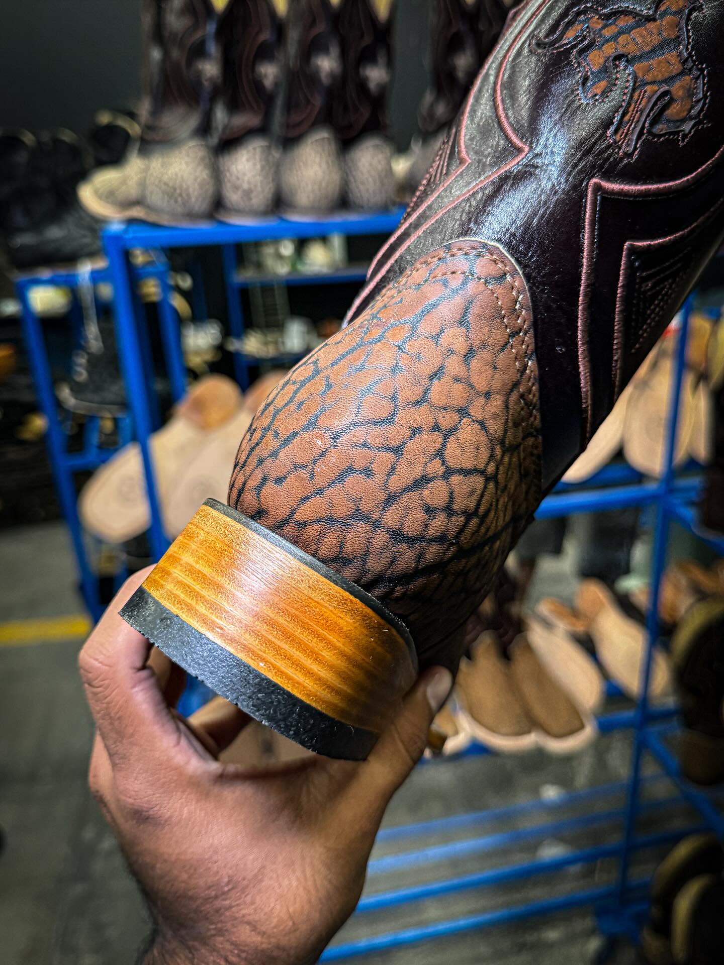 Italian Hand Carved Cowboy Boots
