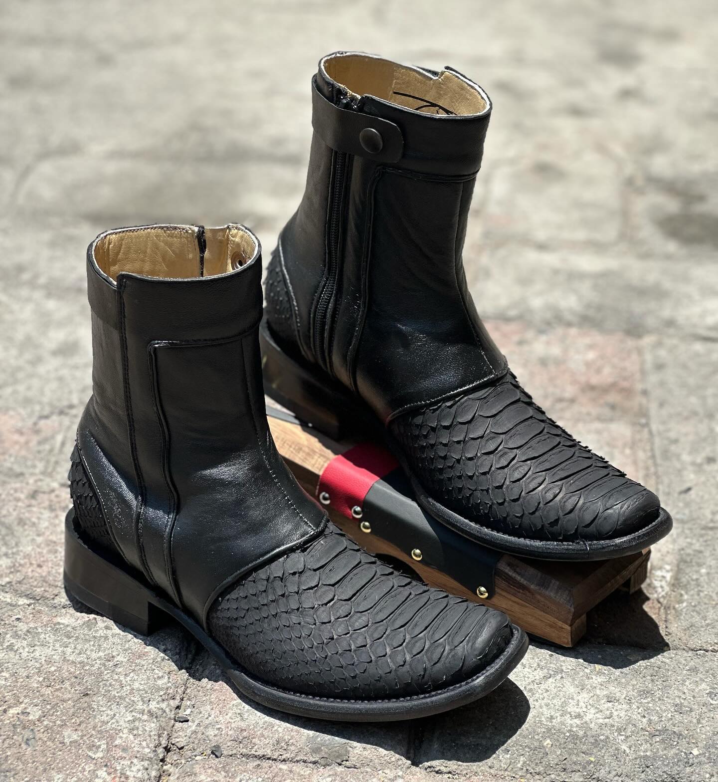 Original Vintage Python Cowboy Boots