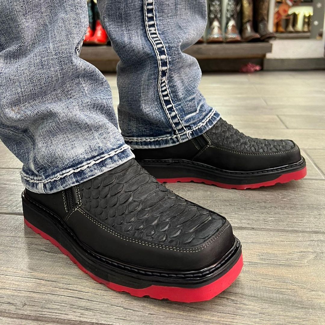 Italian Python Western Cowboy Boots