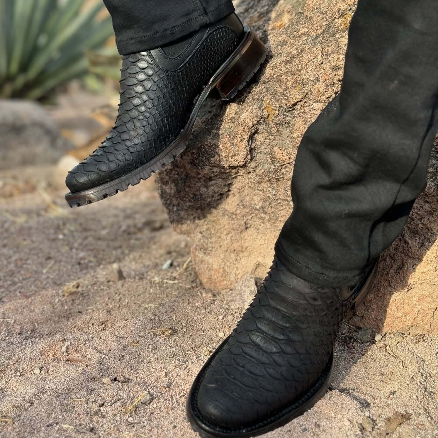 Vintage Python Cowboy Boots