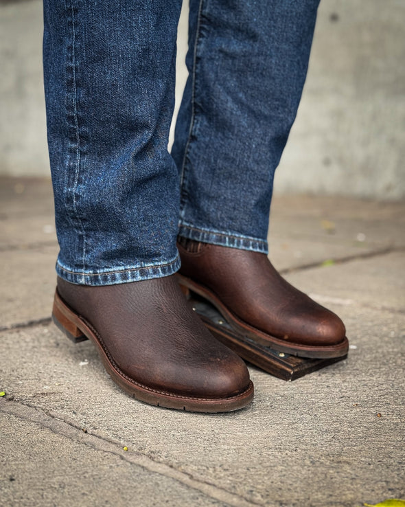 Handmade Scratch Resistant Cowhide Ankle Boots