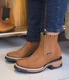 Suede Embroidered Ankle Boots