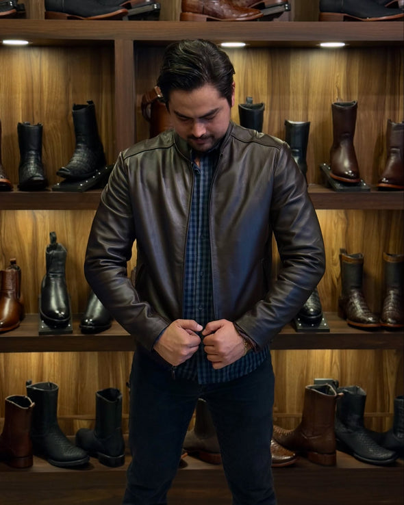 Western Cowboy Cowhide Jacket
