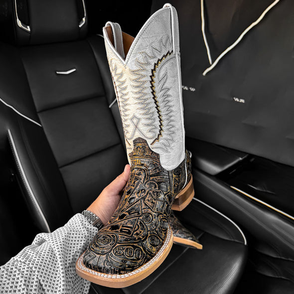Square Toe Western Cowboy Boots