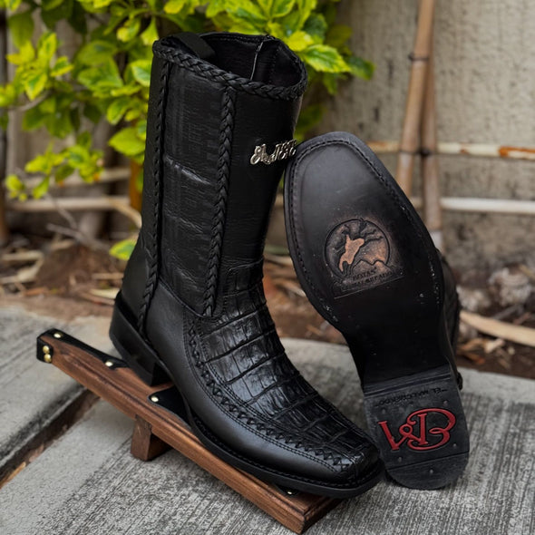 Brock Crocodile Leather Cowboy Boots