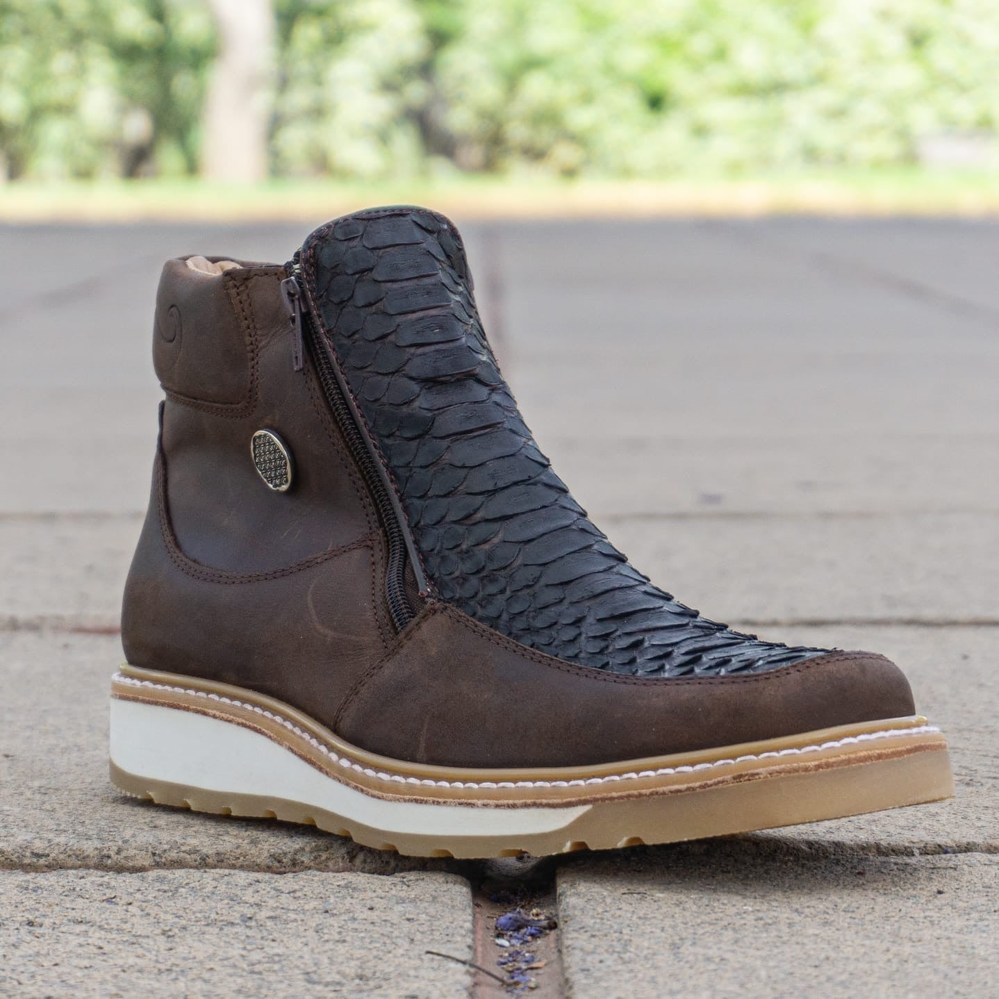 Italian Python Western Cowboy Boots