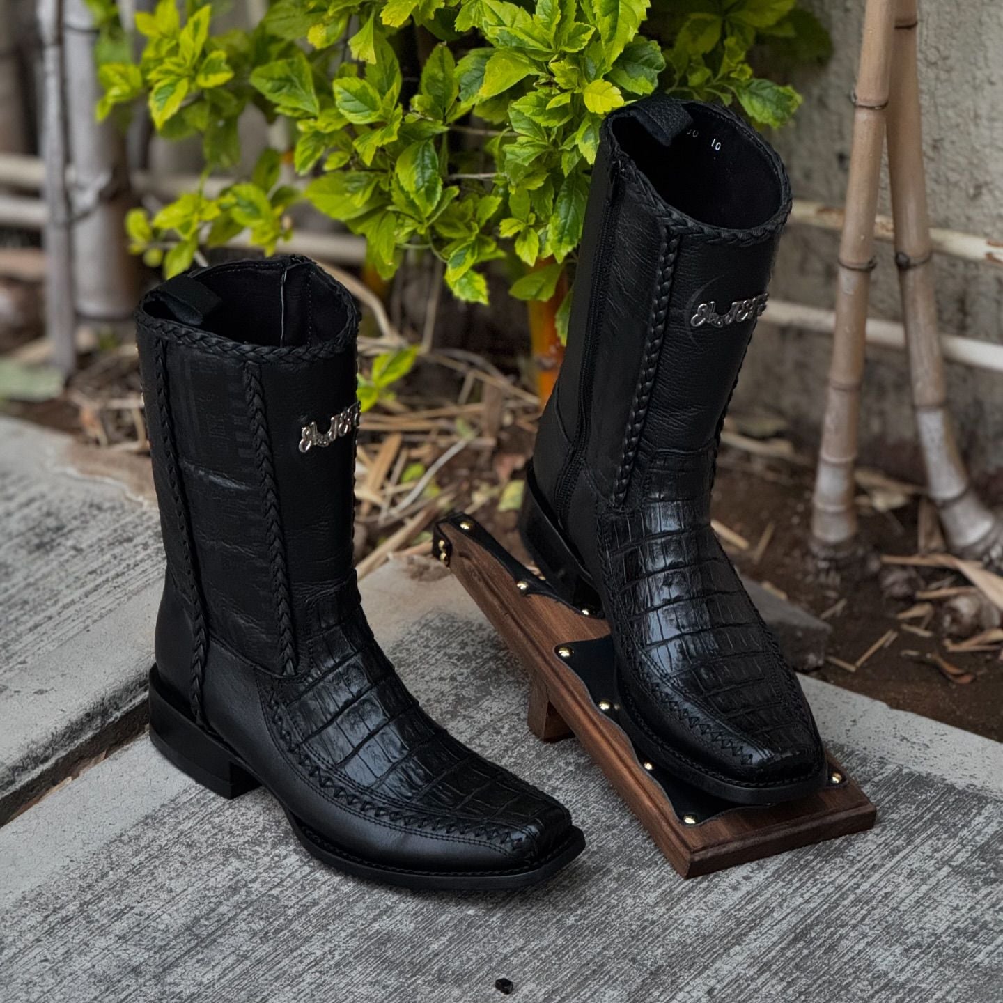 Brock Crocodile Leather Cowboy Boots(Buy 2 Free Shipping✔️)