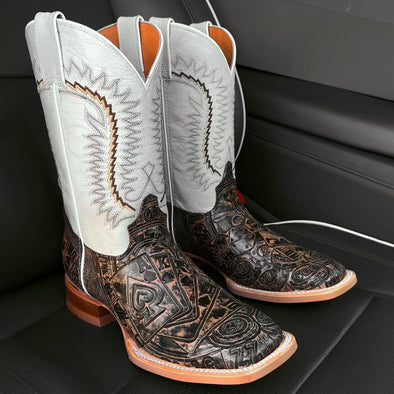 Square Toe Western Cowboy Boots