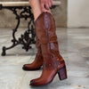 Vintage Chunky-heeled Western Cowboy Boots
