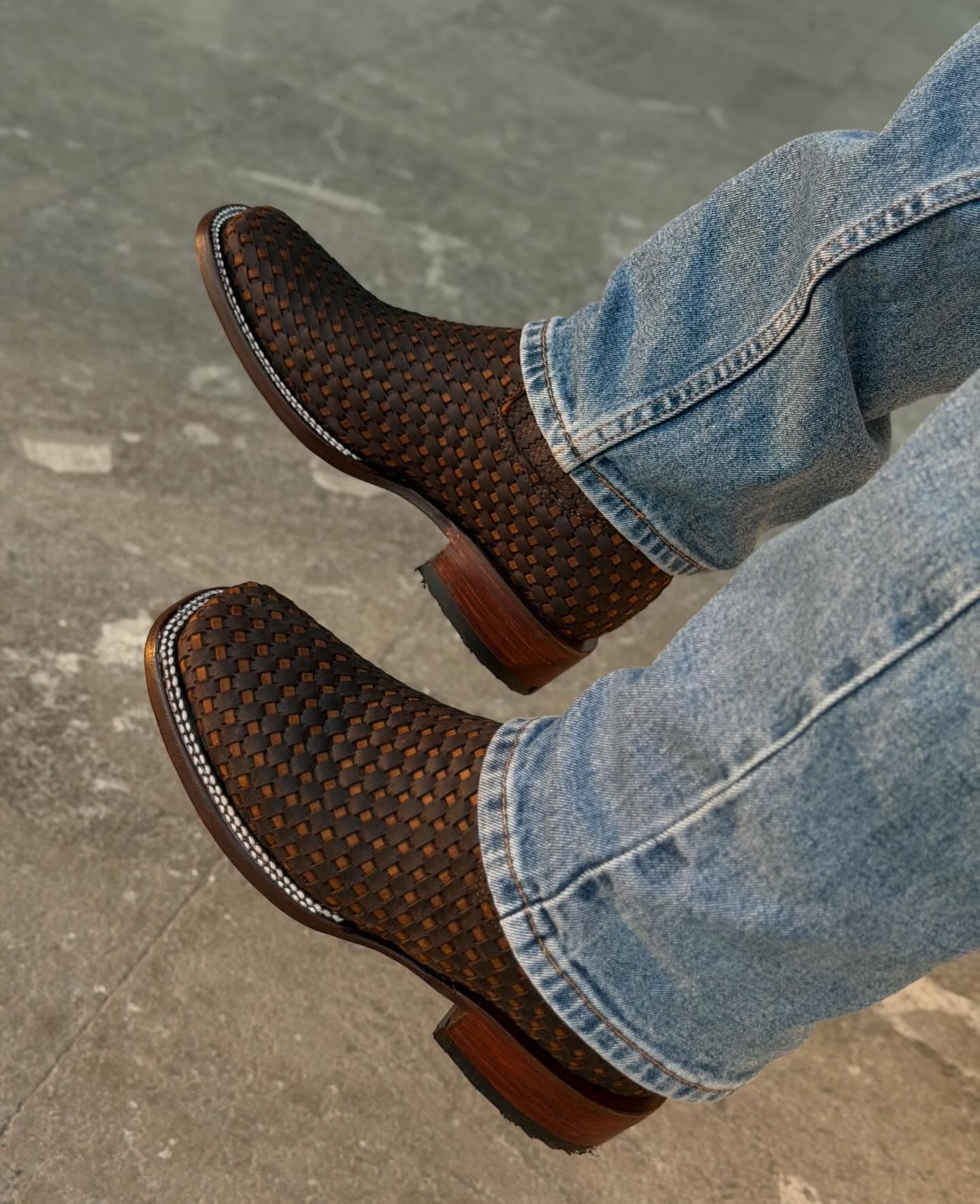 Handcrafted Cowhide Ankle Boots