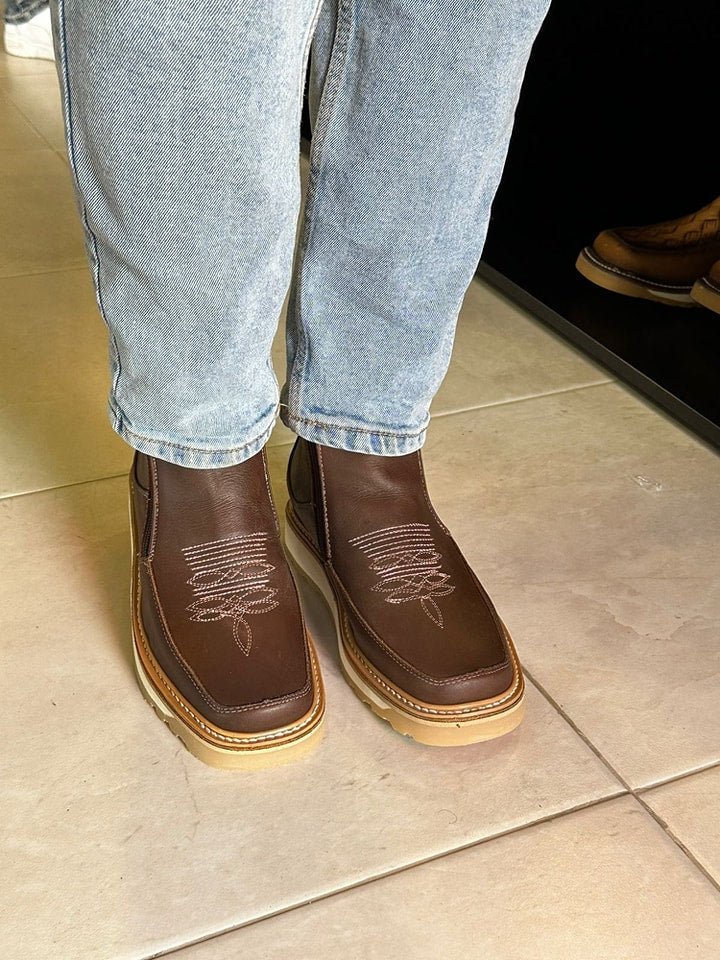 New Trend Cowhide Cowboy Boots(Buy 2 Free Shipping✔️)