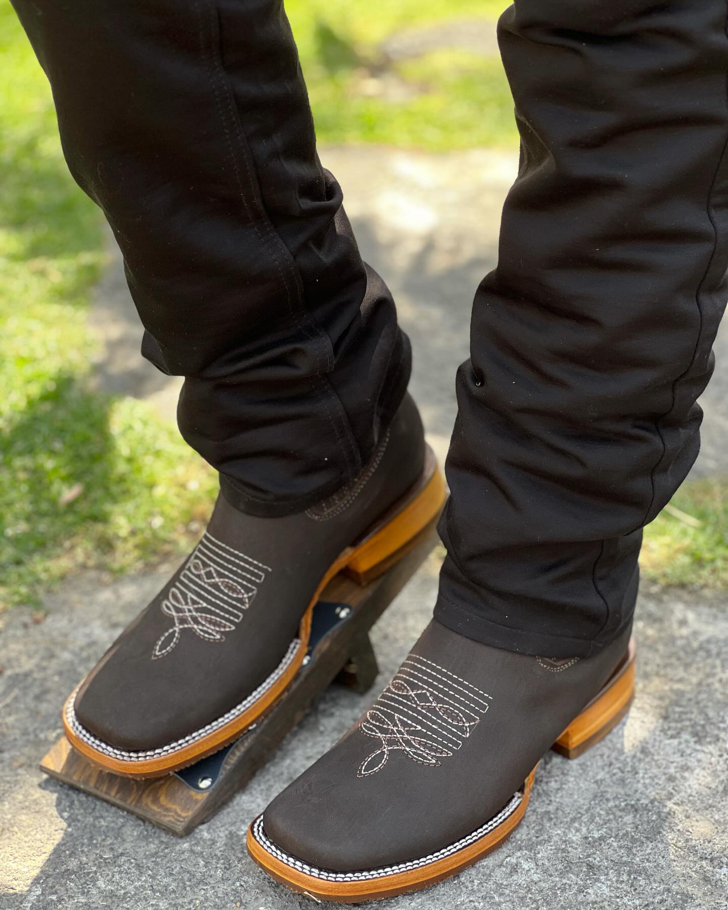 Suede Embroidered Cowboy Boots