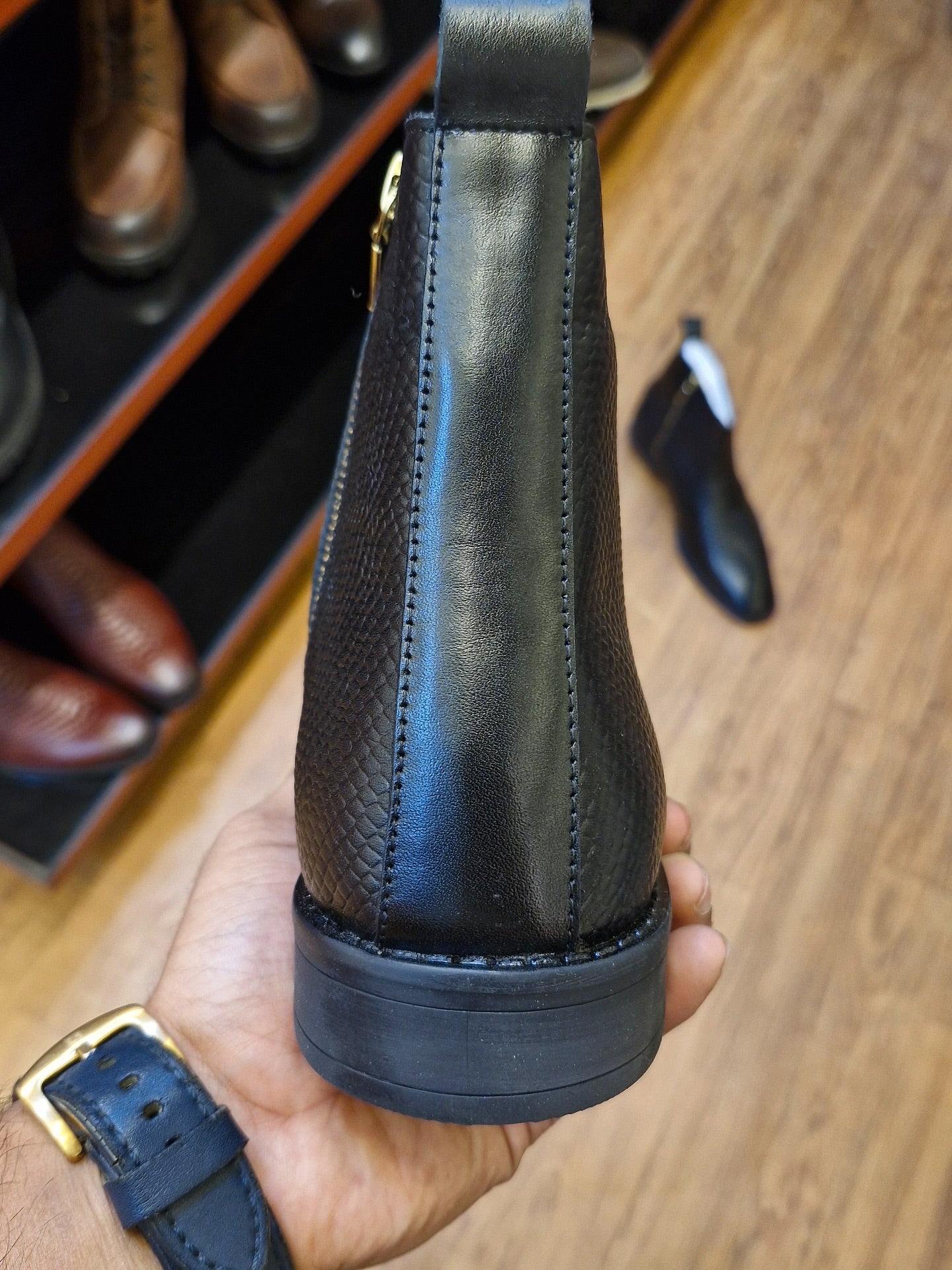 Italian Snakeskin Pointed Toe Boots