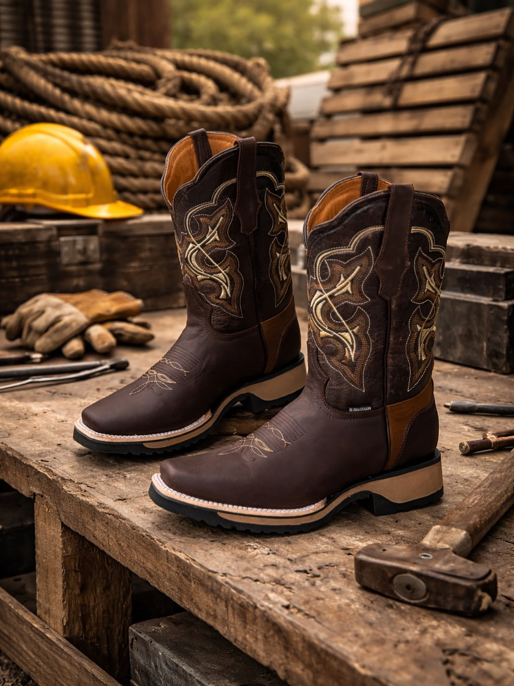 Gold Rodeo Cowboy Boots(Buy 2 Free Shipping✔️)