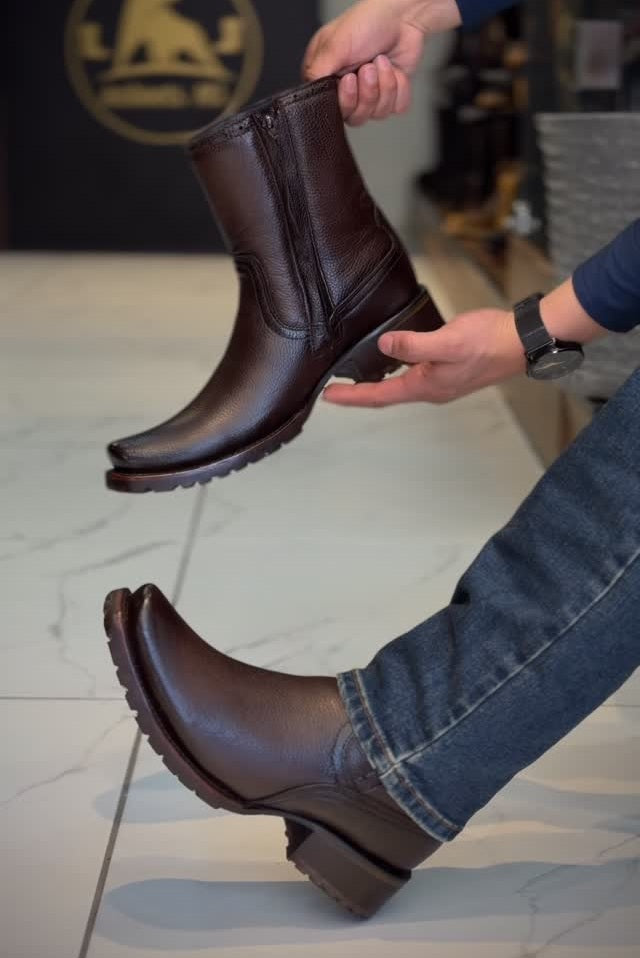 Vintage Western Deerskin Cowboy Boots