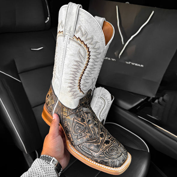 Square Toe Western Cowboy Boots