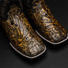 Western Embroidered Square Boots