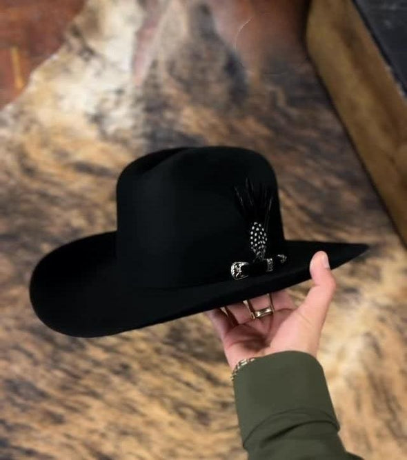 Black Feather Cowboy Hat