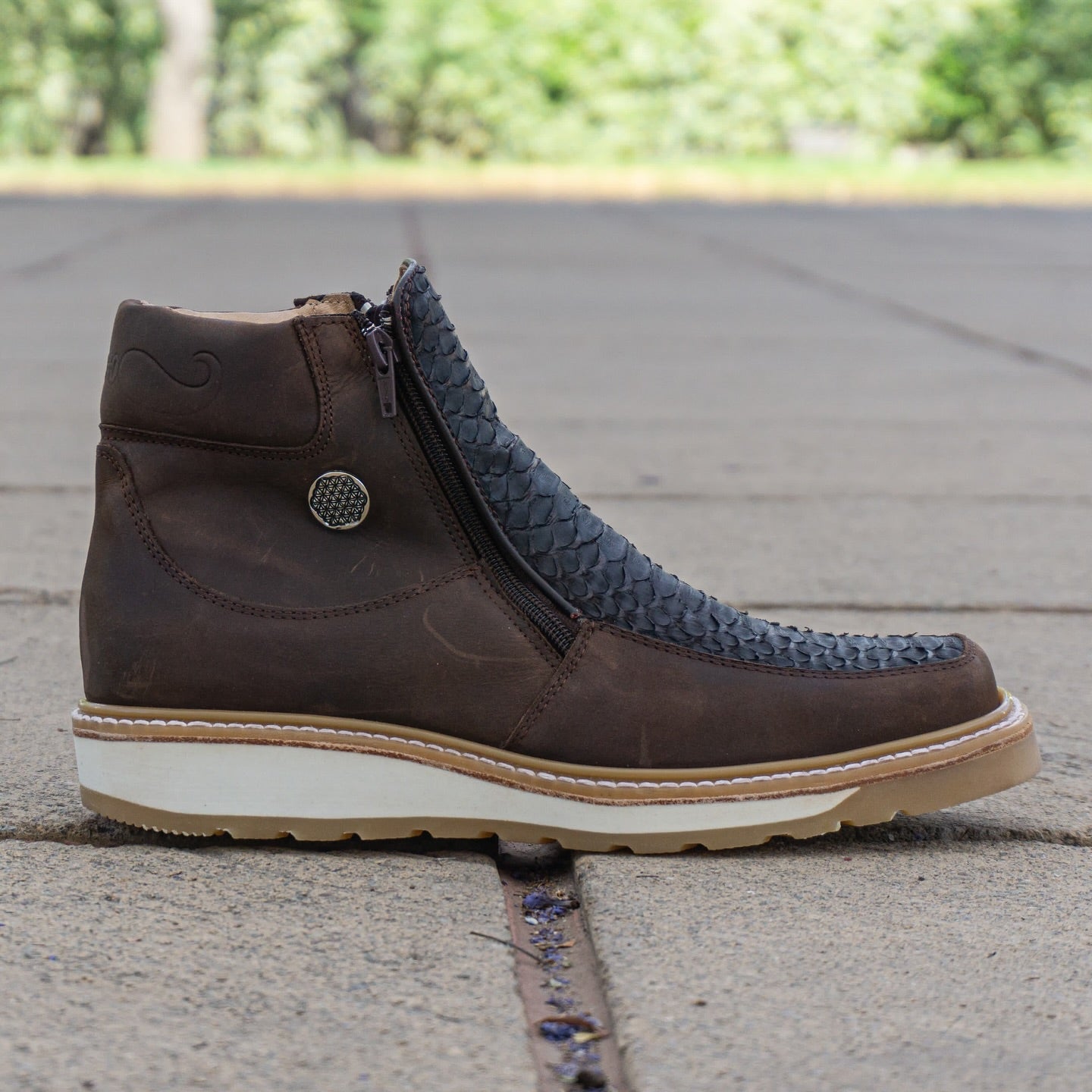 Italian Python Western Cowboy Boots