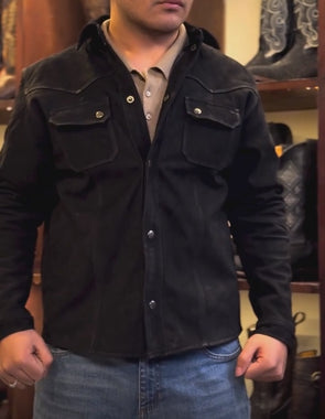 Suede Shirt Jacket