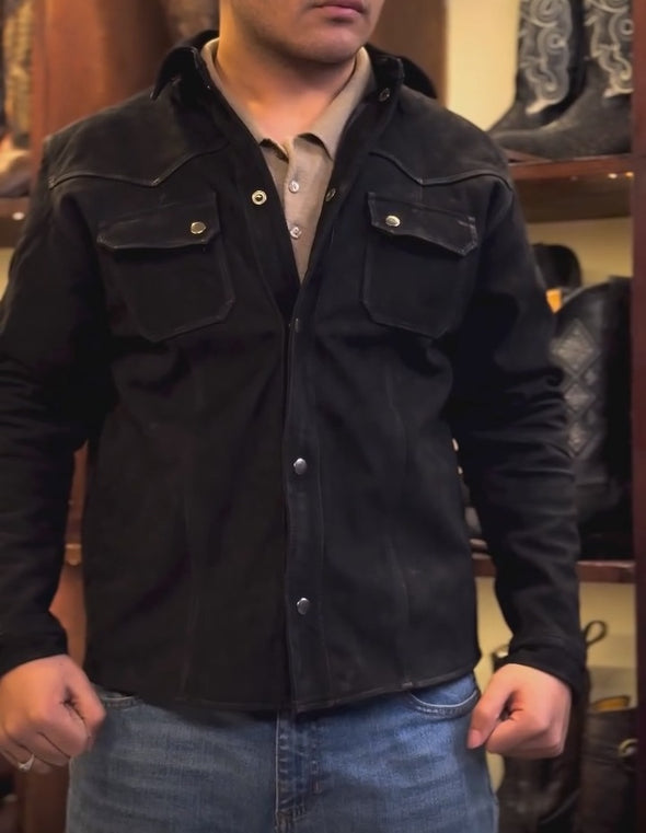 Suede Shirt Jacket