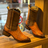 Vintage Ostrich Leather Ranch Cowboy Boots(Buy 2 Free Shipping✔️)