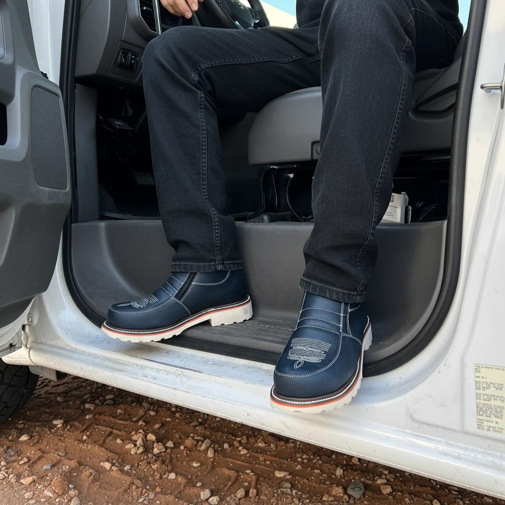 Zipper Double Density Sole Work Boots