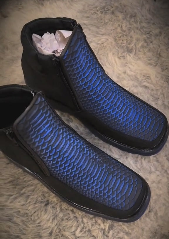 Italian Handmade Vintage Python Boots