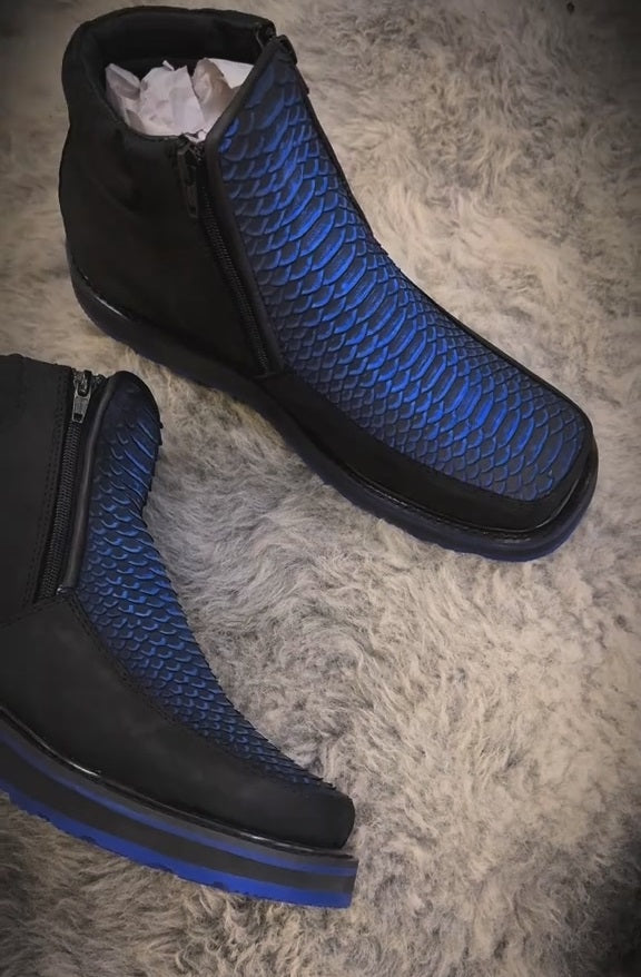 Italian Handmade Vintage Python Boots