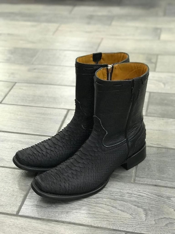 Original Italian Handmade Python Cowboy Boots