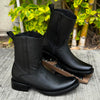 Vintage Handmade Solid Color Leather Boots