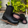 Vintage Handmade Solid Color Leather Boots