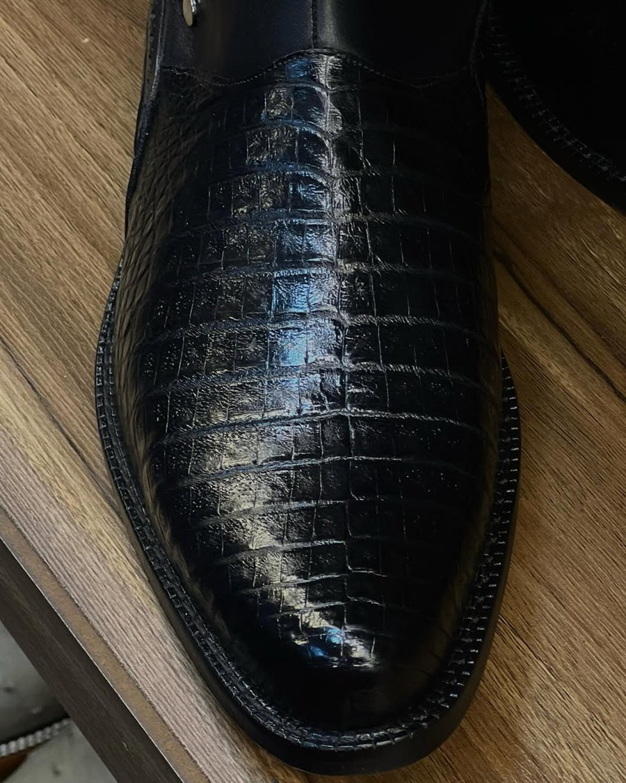 Handmade Crocodile Leather Boots