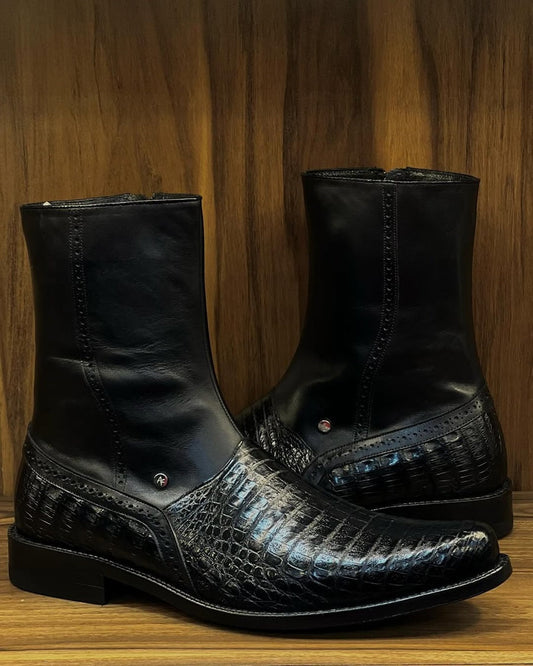 Handmade Crocodile Leather Boots
