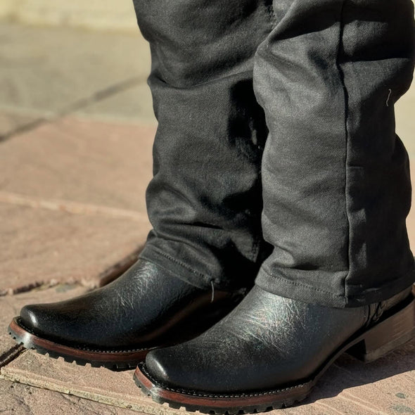Vintage Carved Cowboy Boots