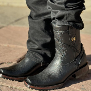 Vintage Carved Cowboy Boots