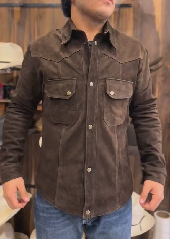 Suede Shirt Jacket
