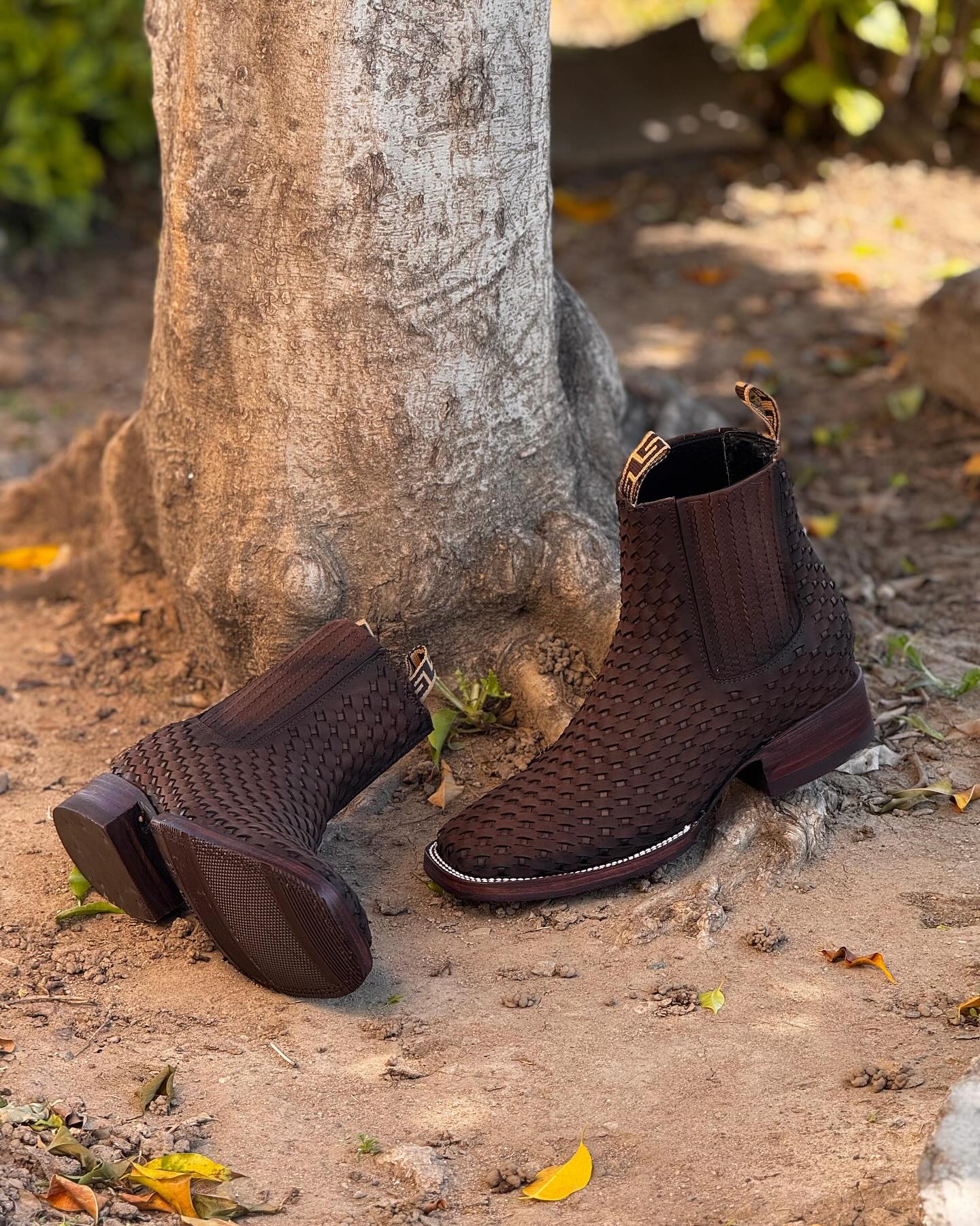Ostrich Square Toe  Ankle Boots(Buy 2 Free Shipping✔️)